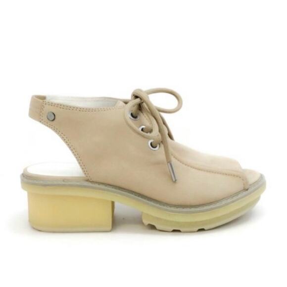 3.1 Phillip Lim Ecru Mallory Platform Sandals - Picture 1 of 11